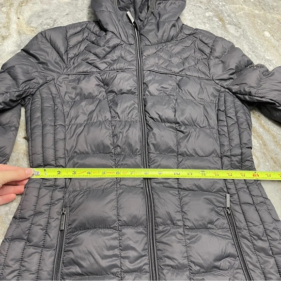 Michael Michael Kors Packable Down Fill Long Jacket Parka Gray Small - Picture 7 of 11